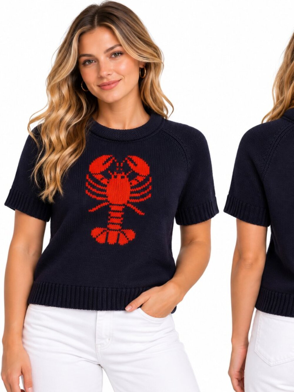 FREE ASSEMBLY WOMEN'S LOBSTER SWEATER SIZE SMALL NEW